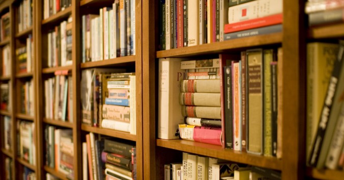 Photo of bookshelf